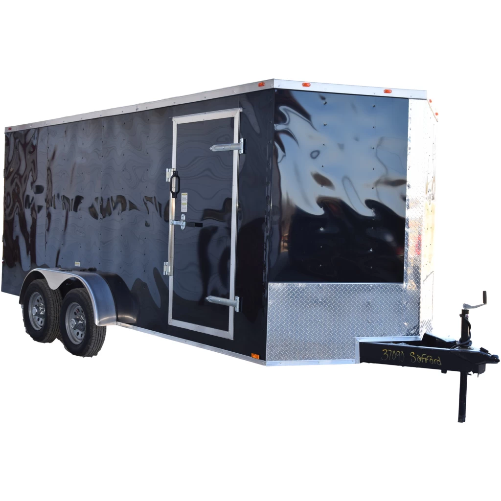 CY219 Cynergy 7x16 Enclosed Trailer TA Black 1 CY219 Cynergy 7x16 Enclosed Trailer TA Black