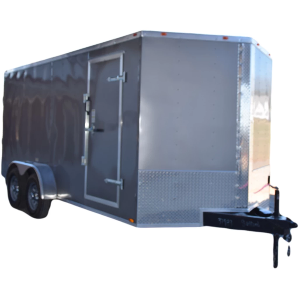 CY220 Cynergy 7x16 Enclosed Trailer TA Pewter 1 CY220 Cynergy 7x16 Enclosed Trailer TA Pewter