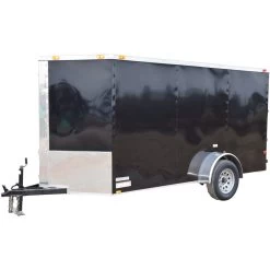 CY212 Cynergy 7x12 Enclosed Trailer SA Black
