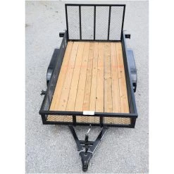 CA112 Caliber 6X12 Utility Trailer HD TA W/ Mesh Sides