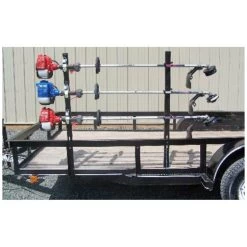 Pack'em String Trimmer Rack 3 Place Open Trailer PK-6